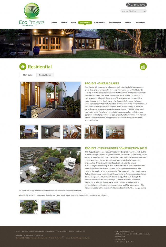 Portfolio Eco Projects Residential