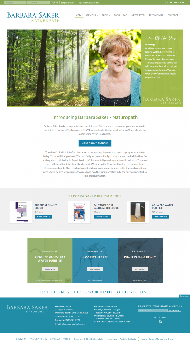 Portfolio Barbara Saker Naturopath